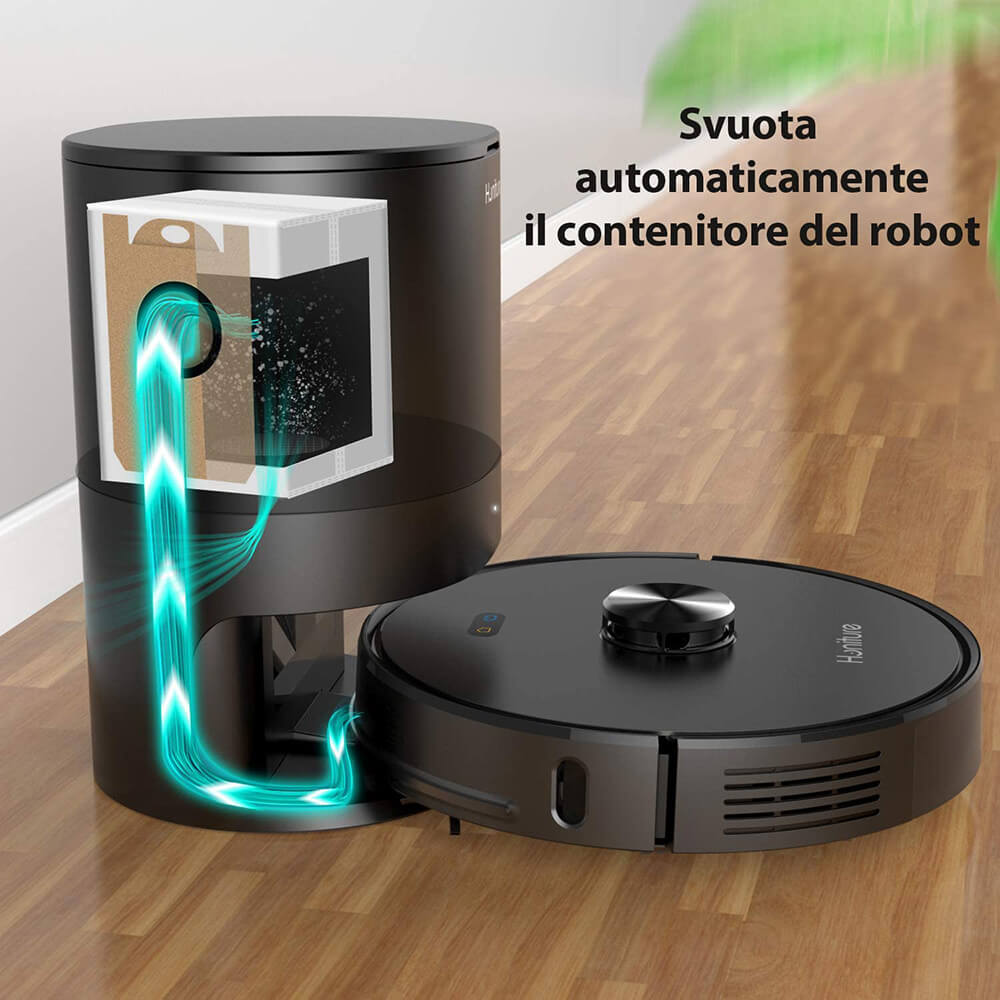 Honiture Q6 Svuotamento | Honiture Q6 WiFi : Recensione Robot Aspirapolvere Lavapavimenti Honiture Q6 Svuotamento - Robot Aspirapolvere Lavapavimenti