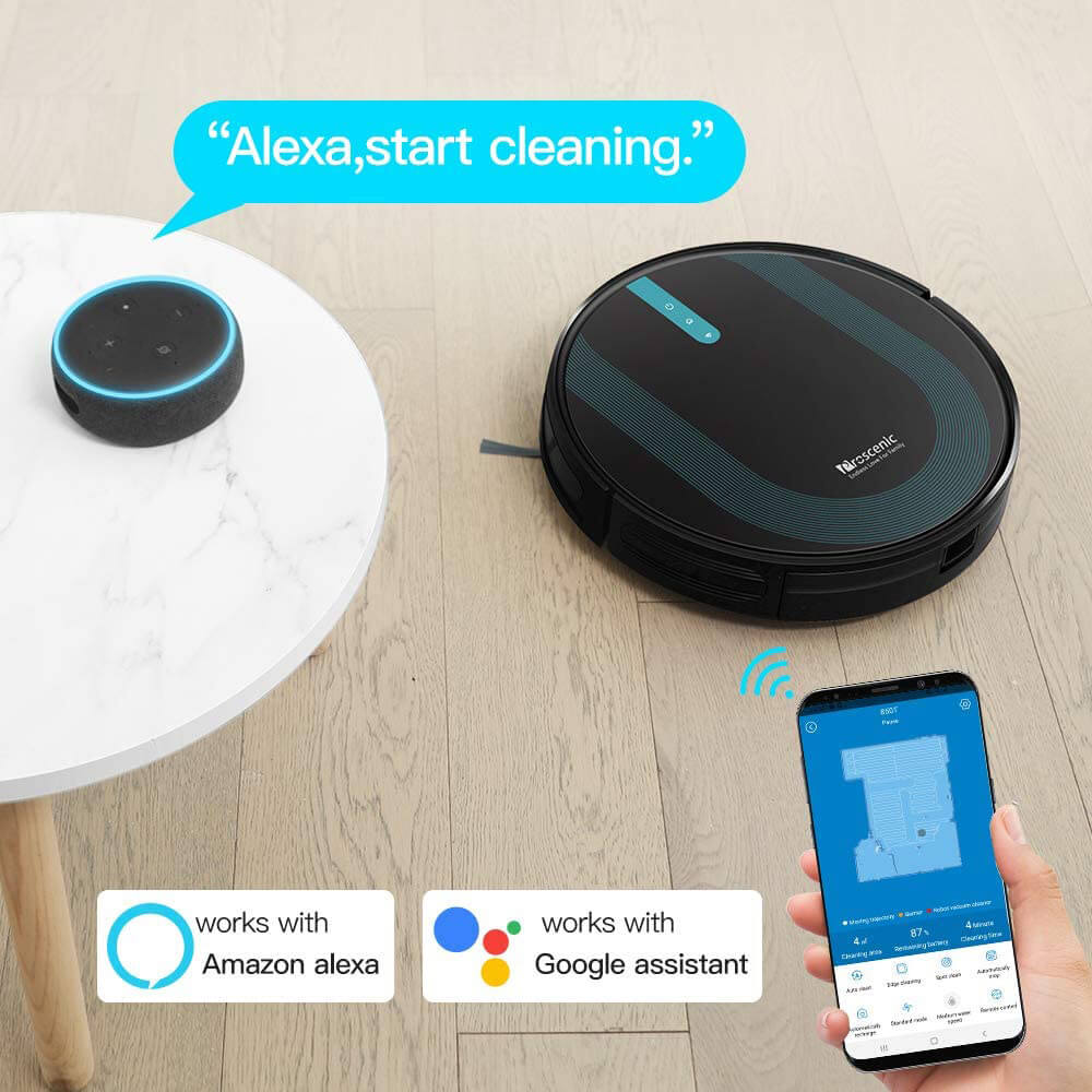 | Proscenic 850T : Recensione Robot Aspirapolvere Lavapavimenti Proscenic 850T Robot Aspirapolvere Alexa e Google Assistant