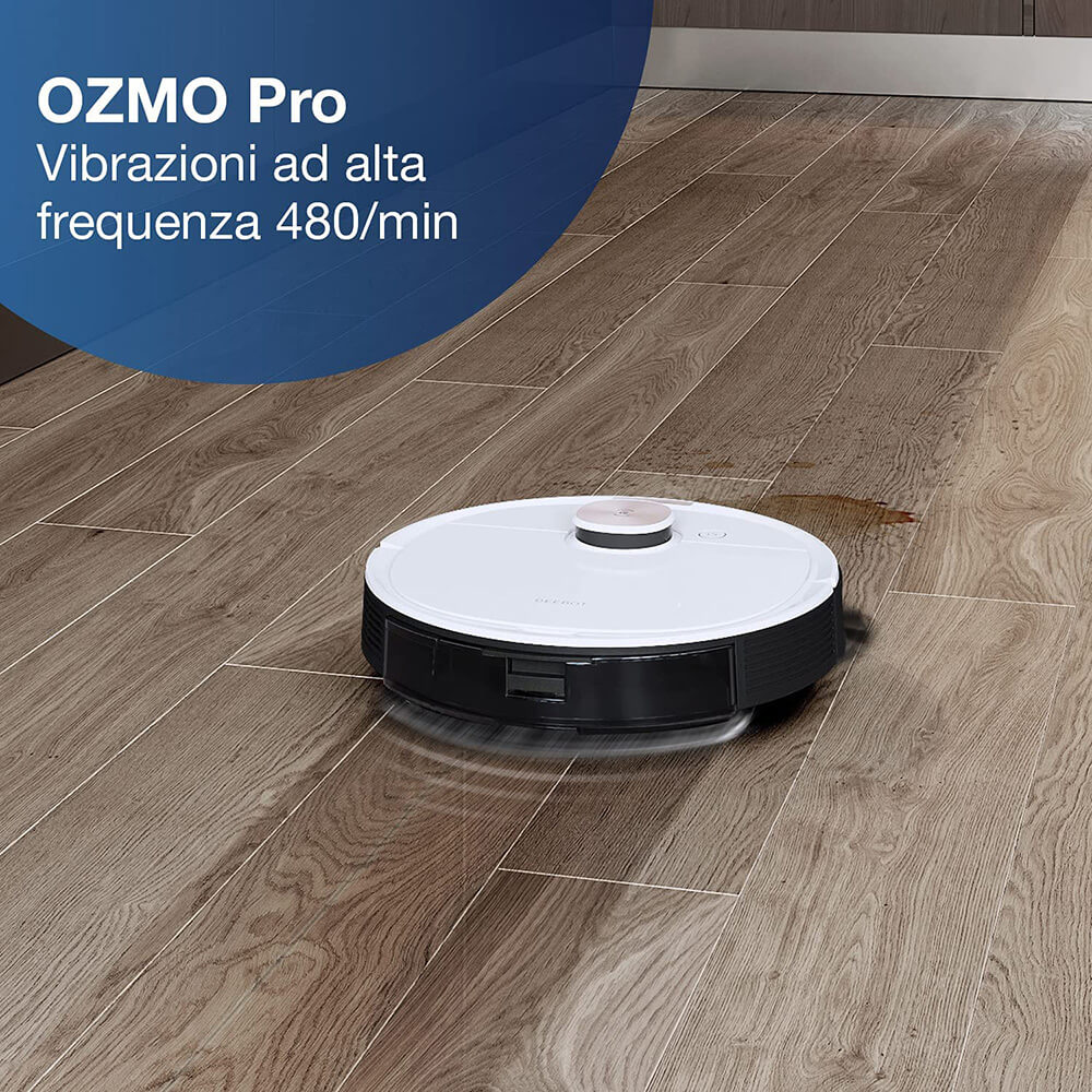 Robot asporapolvere Ecovacs Deebot Ozmo T8 Vibrazioni | ECOVACS DEEBOT OZMO T8 : Recensione Robot Aspirapolvere Robot Aspirapolvere Lavapavimenti Ecovacs Deebot Ozmo T8 - Vibrazioni
