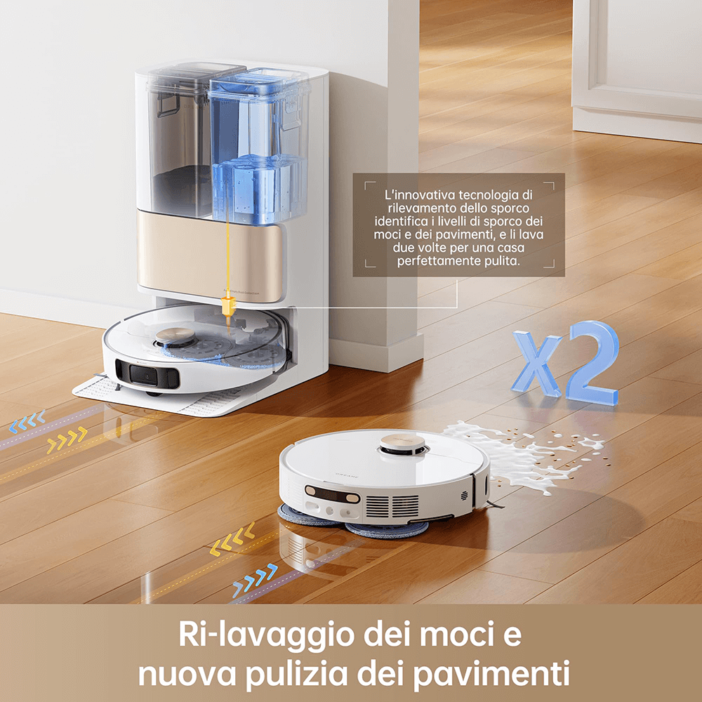 Robot Aspirapolvere Dreame D10 Svuotamento 1 | Dreame D10 Plus: Consulta la recensione e scopri le offerte Robot Aspirapolvere Dreame D10 Plus - Svuotamento